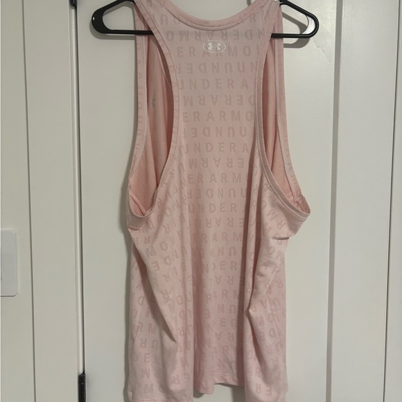 Under Armour Pink Loose Fit Racerback Athletic Perforated Tank Top Plus Size 3XL - Picture 5 of 8